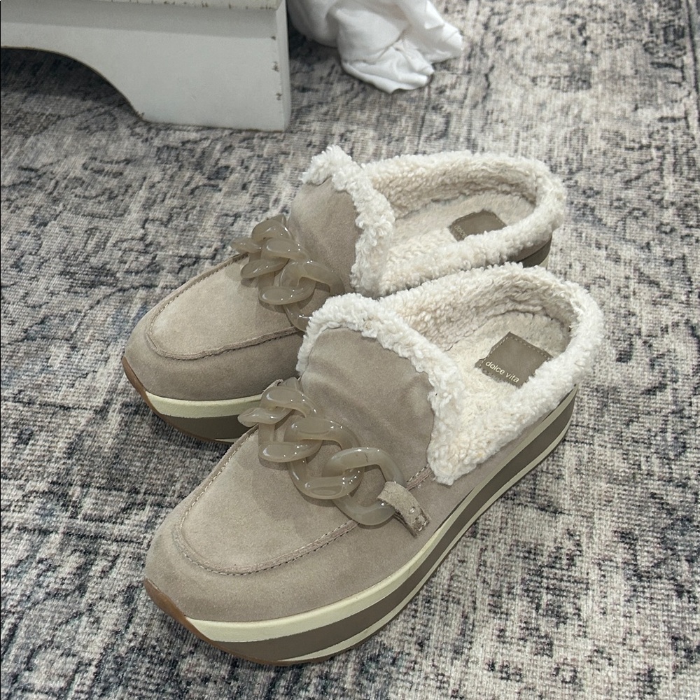 Dolce Vita Beige Slip-On Women's Shoes